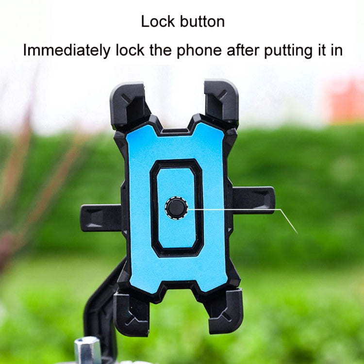 Electric Bike Motorcycle Bicycle Riding Shockproof Navigation Bracket, Color: Red For Rearview Mirror - Holders by PMC TechLife | Online Shopping South Africa | PMC TechLife | Buy Now Pay Later Mobicred