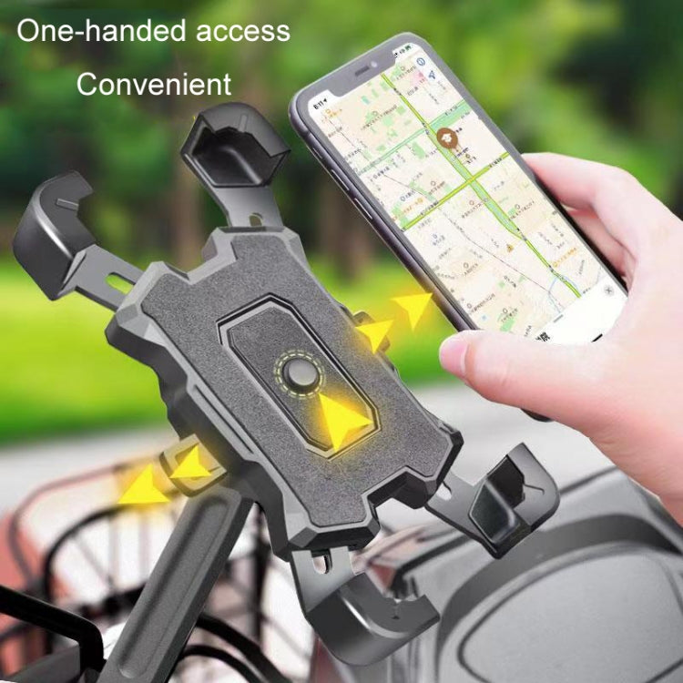 Electric Bike Motorcycle Bicycle Riding Shockproof Navigation Bracket, Color: Blue For Rearview Mirror - free shipping - PMC TechLife - Order now!
