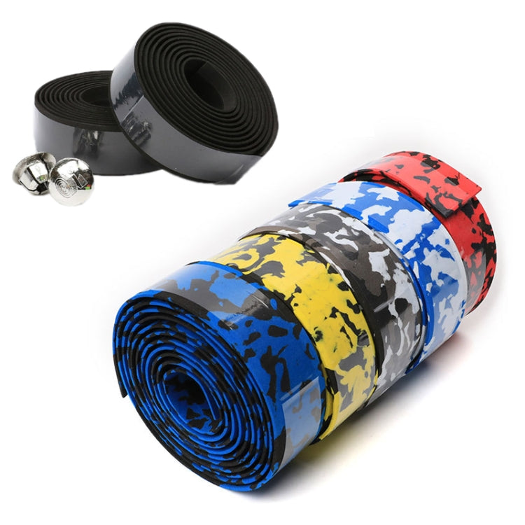 Camouflage Bicycle Curved Handlebar Straps(Pure Black) - Decorative Accessories by PMC TechLife | Online Shopping South Africa | PMC TechLife | Buy Now Pay Later Mobicred