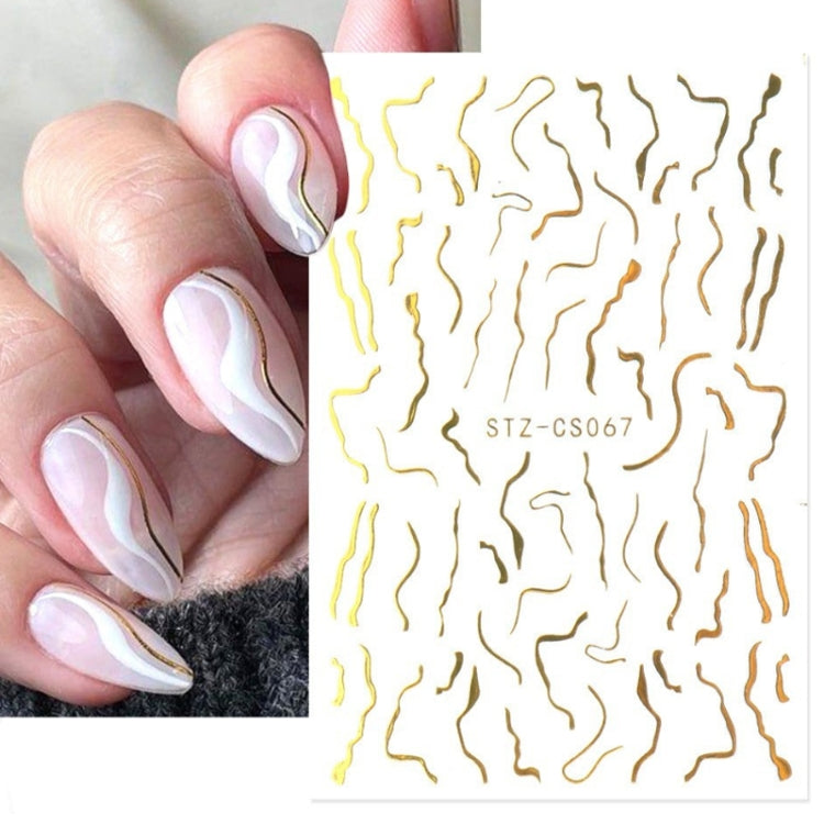 French Style Manicure Sticker Pop Stripe Line Nail Sticker(Stz-CS067) - Nail Stickers by PMC Jewellery | Online Shopping South Africa | PMC Jewellery | Buy Now Pay Later Mobicred