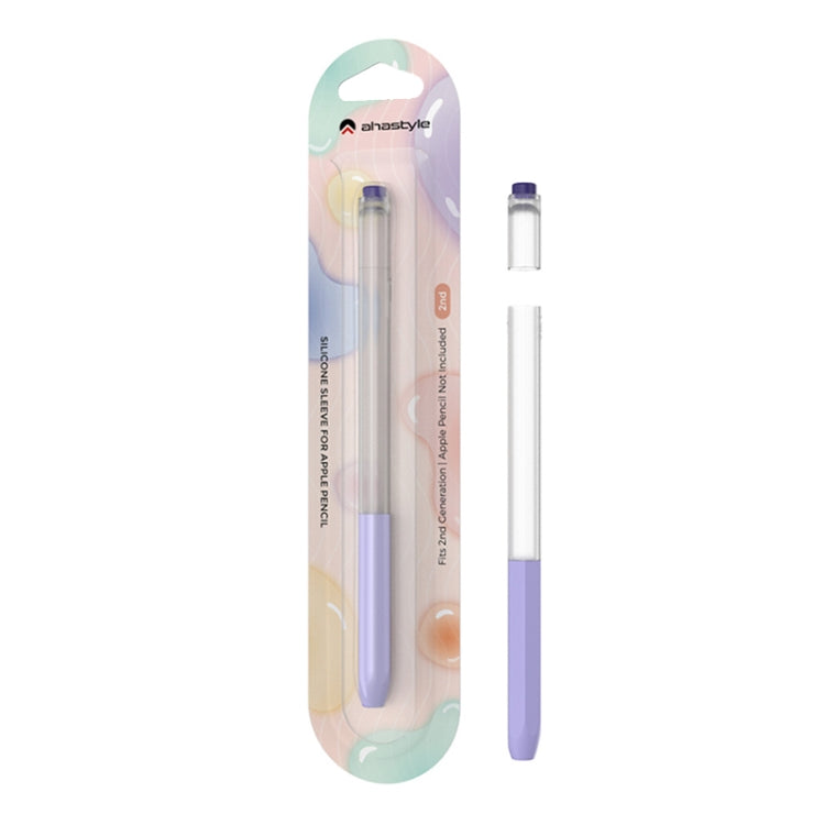 For Apple Pencil 2 AhaStyle PT-LC05 Jelly Style Translucent Silicone Protective Pen Case(Pink) - free shipping - PMC TechLife - Order now!