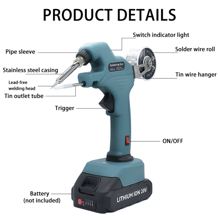 NL106CL DC 18~21V Cordless Soldering Iron Fast Welding Tools For BlackDecker - Electric Soldering Iron by PMC TechLife | Online Shopping South Africa | PMC TechLife | Buy Now Pay Later Mobicred