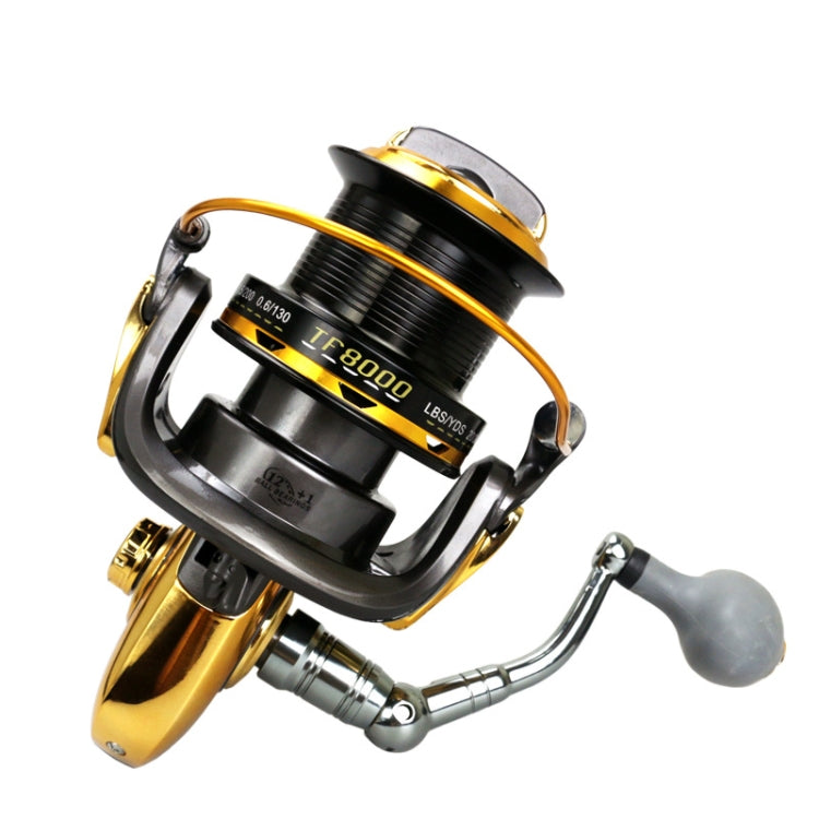 TF8000 Long-distance Casting Reel Large Gapless Sea Rod Fishing Reel Spinning Reel - Fishing Reels by PMC Jewellery | Online Shopping South Africa | PMC Jewellery