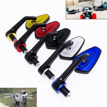 Motorcycle Handle All Aluminum Cherry Rearview Mirror(Blue) - Side Mirrors by PMC Jewellery | Online Shopping South Africa | PMC Jewellery | Buy Now Pay Later Mobicred