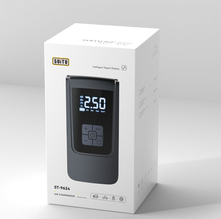 SUITU  ST-9624A Wired 150psi  Air Pump Intelligent Digital Display Car Bicycle Ball Electric Pump Cylinder - Inflatable Pump by SUITU | Online Shopping South Africa | PMC TechLife | Buy Now Pay Later Mobicred