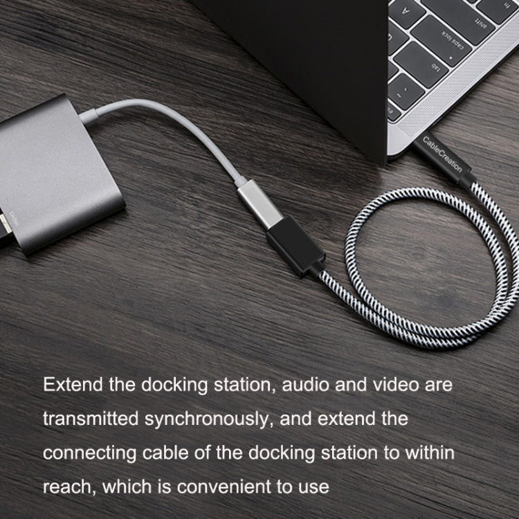 CC0316 1m Type-C / USB-C Male to Female Extension Cable Computer Phone Charging Cable(Black) - Cable & Adapters by PMC TechLife | Online Shopping South Africa | PMC TechLife | Buy Now Pay Later Mobicred