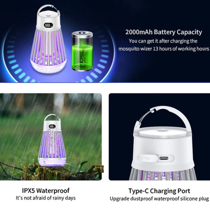 J03 Multi-Functional Digital Display Electric Mosquito Light Portable Home And Outdoor Camping Mosquito Killer(White) - Repellents by PMC Jewellery | Online Shopping South Africa | PMC Jewellery | Buy Now Pay Later Mobicred