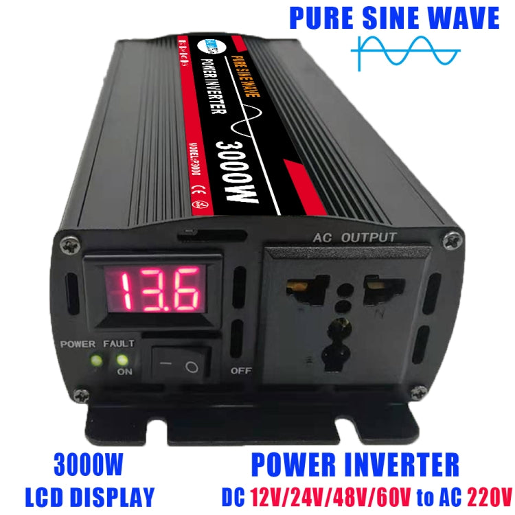 3000W (Actual 500W) 24V to 220V High Power Car Sine Wave Inverter Power Converter - Pure Sine Wave by PMC TechLife | Online Shopping South Africa | PMC TechLife | Buy Now Pay Later Mobicred