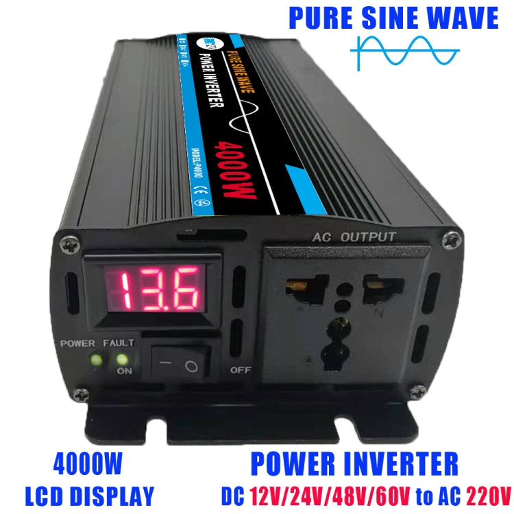 4000W (Actual 800W) 12V to 220V High Power Car Sine Wave Inverter Power Converter - Pure Sine Wave by PMC TechLife | Online Shopping South Africa | PMC TechLife