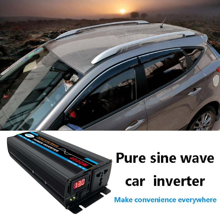 4000W (Actual 800W) 12V to 220V High Power Car Sine Wave Inverter Power Converter - Pure Sine Wave by PMC Jewellery | Online Shopping South Africa | PMC Jewellery