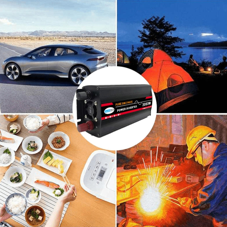 10000W (Actual 1500W) 24V to 220V High Power Car Sine Wave Inverter Power Converter - Pure Sine Wave by PMC TechLife | Online Shopping South Africa | PMC TechLife | Buy Now Pay Later Mobicred