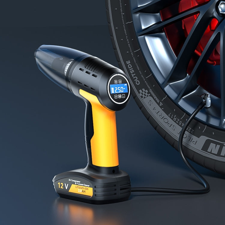 SUITU ST-6637  Wireless Model 5 In 1 60W  Double Motor Car Vacuum Cleaner With Blowing Air Pump Pressure Measuring Lighting Function - free shipping - PMC TechLife - Order now!