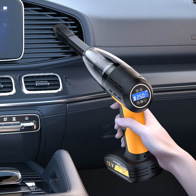 SUITU ST-6637  Wireless Model 5 In 1 60W  Double Motor Car Vacuum Cleaner With Blowing Air Pump Pressure Measuring Lighting Function - free shipping - PMC TechLife - Order now!