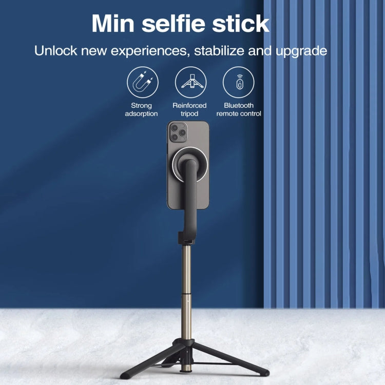 Magnetic Selfie Stick Tripod Handheld Stabilizer Rod With Remote Controller(White) - Selfie Sticks by PMC Jewellery | Online Shopping South Africa | PMC Jewellery | Buy Now Pay Later Mobicred