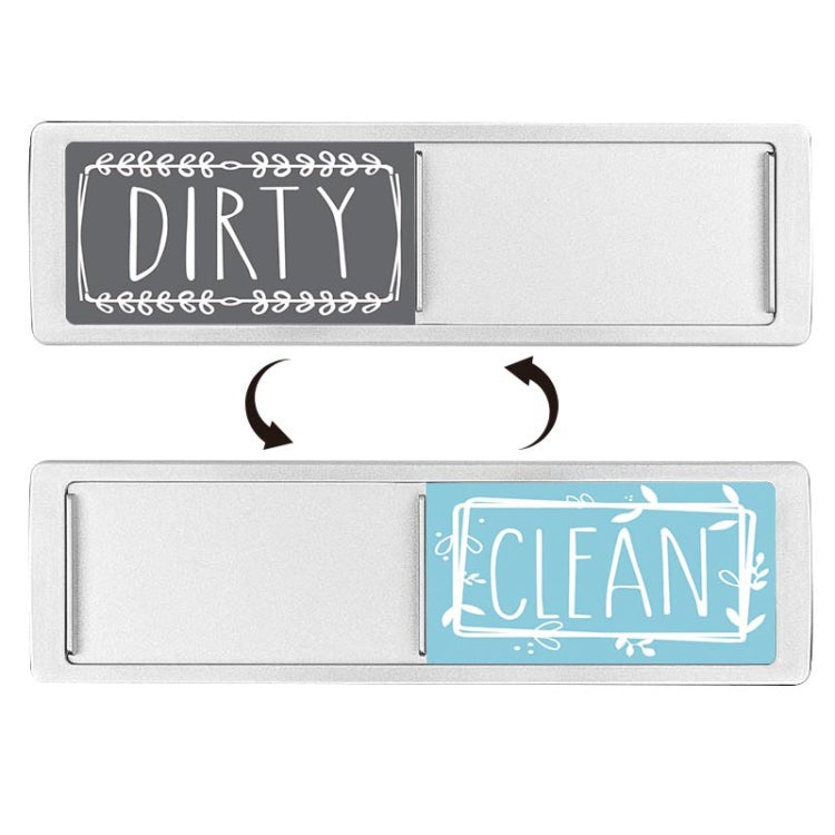 Dishwasher Magnet Clean Dirty Sign Double-Sided Refrigerator Magnet(Silver Gray Blue) - Dish Washers & Accessories by PMc TechLife | Online Shopping South Africa | PMc TechLife | Buy Now Pay Later Mobicred