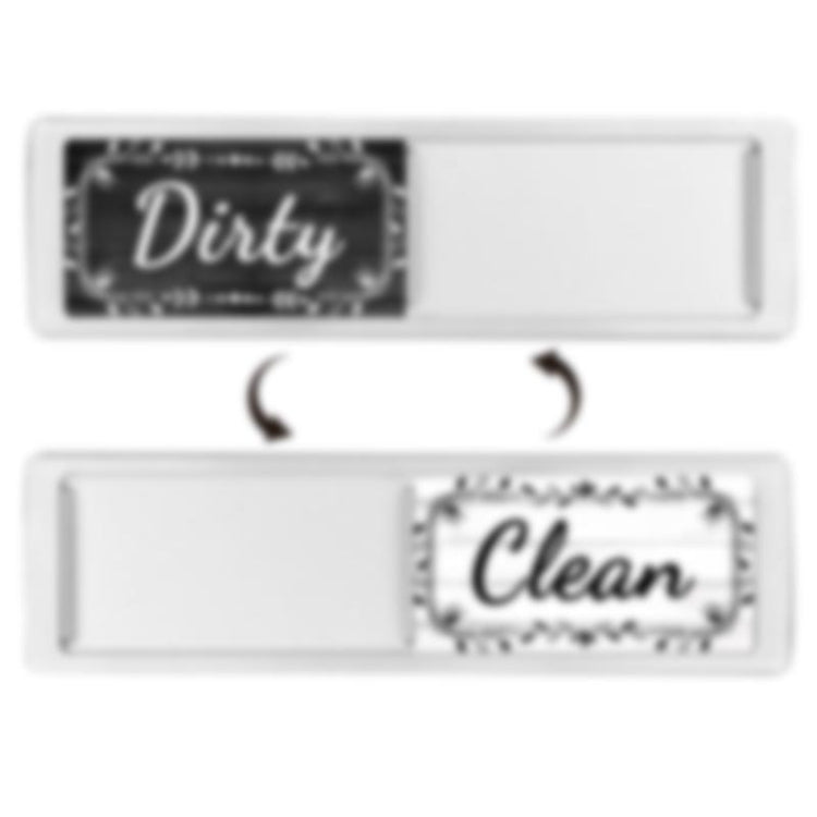 Dishwasher Magnet Clean Dirty Sign Double-Sided Refrigerator Magnet(Silver Wood Grain Lace) - free shipping - PMc TechLife - Order now!