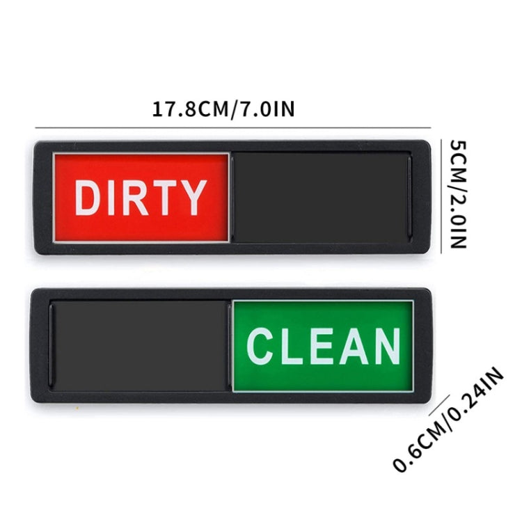 Dishwasher Magnet Clean Dirty Sign Double-Sided Refrigerator Magnet(Silver Wood Grain) - Dish Washers & Accessories by PMC Jewellery | Online Shopping South Africa | PMC Jewellery