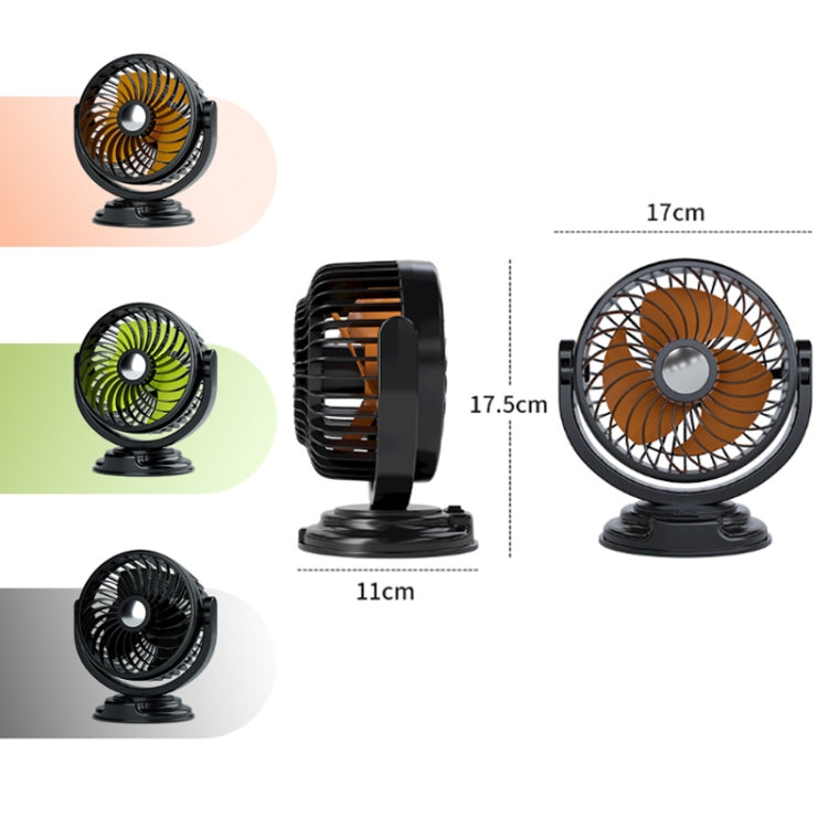 F611 Rotatable Multi-angle Air Supply Car Silent Fan(USB) - Heating & Fans by PMC TechLife | Online Shopping South Africa | PMC TechLife | Buy Now Pay Later Mobicred