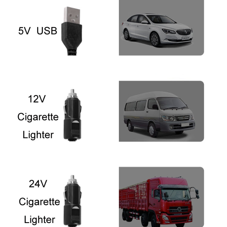 F611 Rotatable Multi-angle Air Supply Car Silent Fan(USB) - Heating & Fans by PMC TechLife | Online Shopping South Africa | PMC TechLife | Buy Now Pay Later Mobicred