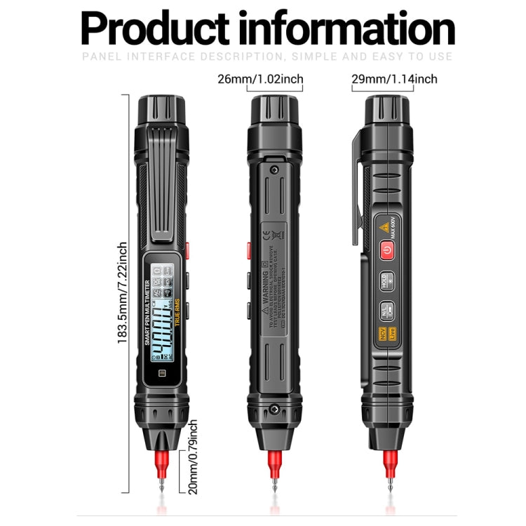 ANENG A3005B 10MHZ/60MF/60 Megohm Intelligent Anti-burning High-precision Digital Universal Meter(Standard) - free shipping - PMC TechLife - Order now!