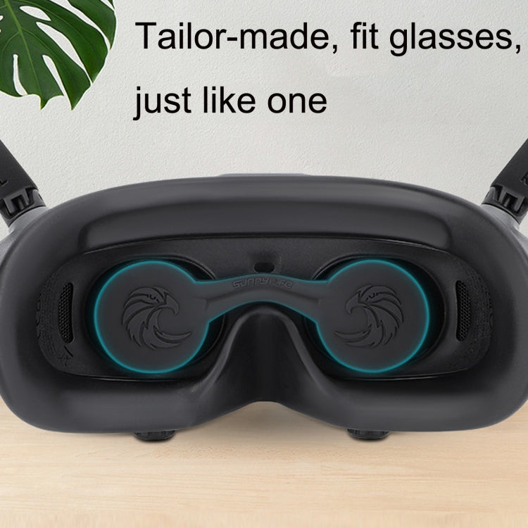 For DJI Goggles 2 Sunnylife AT-BHT565 Dustproof Lens Protective Cover VR Glasses Silicon Cover(Black) - VR Accessories by Sunnylife | Online Shopping South Africa | PMC TechLife | Buy Now Pay Later Mobicred