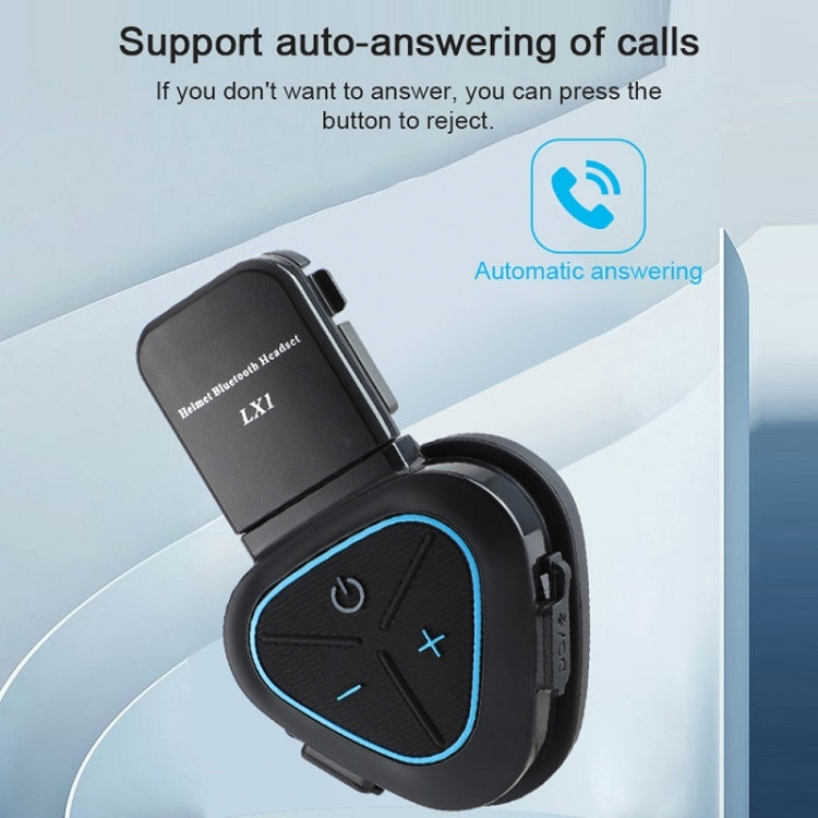 LX1 Motorcycle Half Helmet Waterproof Wireless 5.3 Bluetooth Headset, Version: English(Standard Blue) - free shipping - PMC TechLife - Order now!