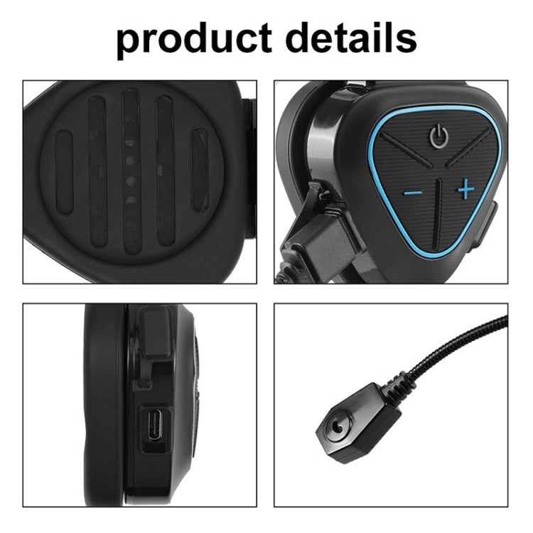 LX1 Motorcycle Half Helmet Waterproof Wireless 5.3 Bluetooth Headset, Version: English(Classic Blue) - Motorcycle Walkie Talkie by PMC TechLife | Online Shopping South Africa | PMC TechLife | Buy Now Pay Later Mobicred