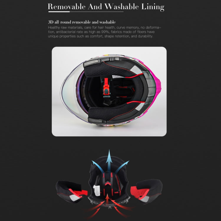 SOMAN Motorcycle Electric Bicycle Dual Lens Riding Helmet, Size: L(Black Red) - free shipping - PMC TechLife - Order now!