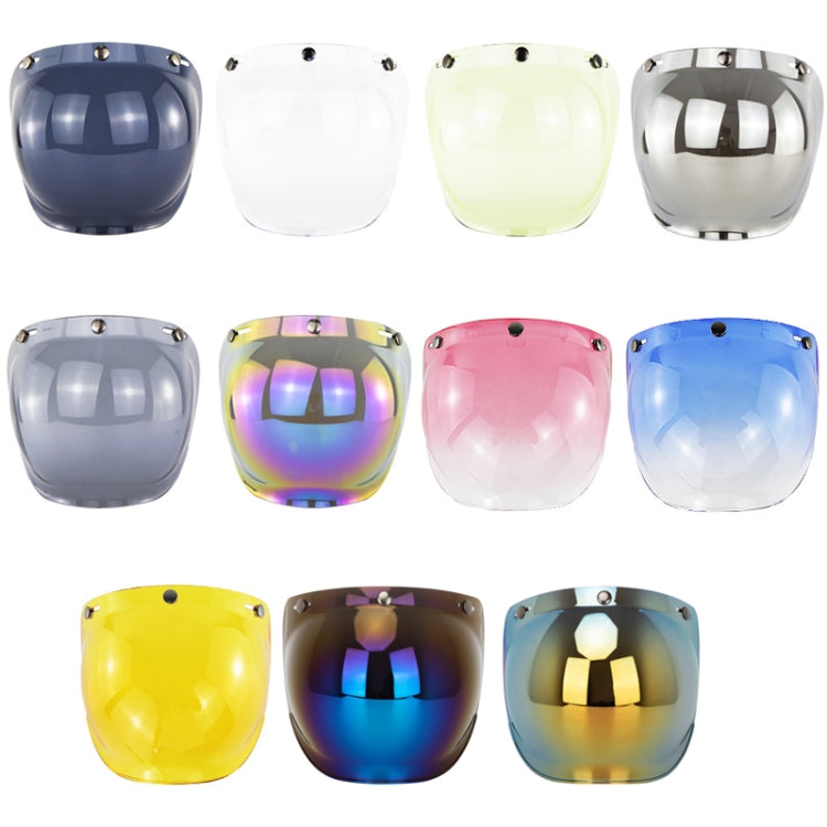 Motorcycle Helmet Three-Button Windproof Lens With Bracket(Gold) - Helmets by PMC TechLife | Online Shopping South Africa | PMC TechLife | Buy Now Pay Later Mobicred