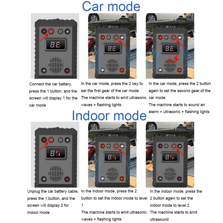 SJZ-021 Car Ultrasonic Rat Repeller Car Engine Mouse Repellent without Battery - Outdoor Insect Repellent by PMC TechLife | Online Shopping South Africa | PMC TechLife