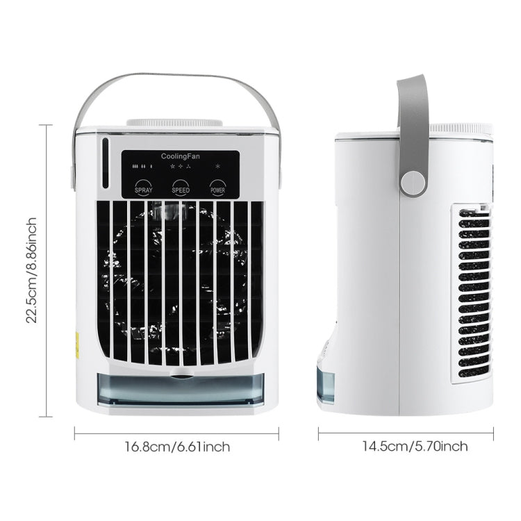 CF008 Mini Household Humidification Spray Air Cooler USB Plug-in Portable Air Conditioner Fan(White) - free shipping - PMC TechLife - Order now!