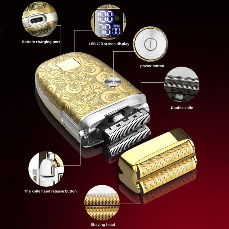 Men Bald Haircut 2 In 1 Electric Hair Clipper Waterproof Set(Gold) - free shipping - PMC TechLife - Order now!