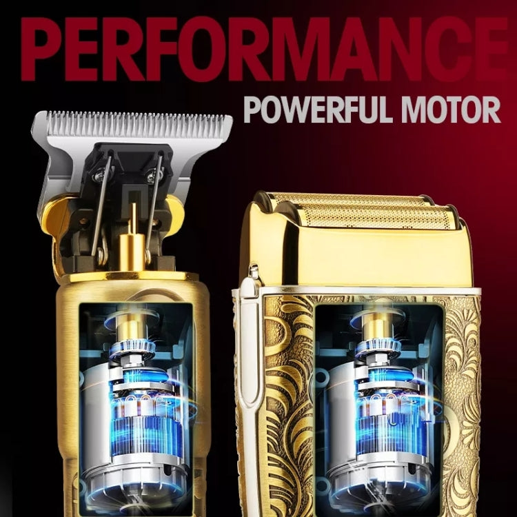 Men Bald Haircut 2 In 1 Electric Hair Clipper Waterproof Set(Gold) - free shipping - PMC TechLife - Order now!