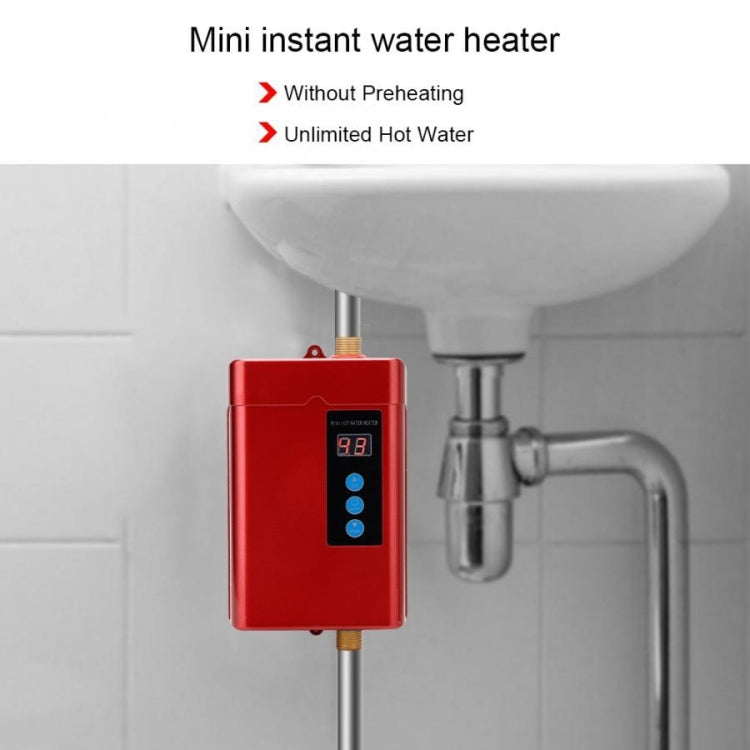 EU Plug 4000W Electric Water Heater With Remote Control Adjustable Temperate(White) - free shipping - PMC TechLife - Order now!