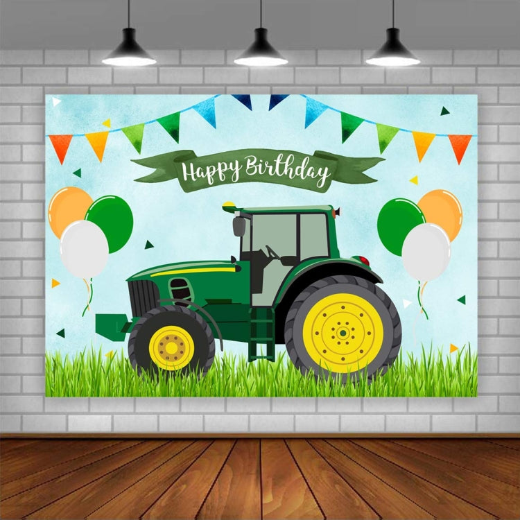 210x150cm Tractor Theme Birthday Backdrop Boy Farm Happy Birthday Background Party Decorations - Birthday Party by PMC TechLife | Online Shopping South Africa | PMC TechLife