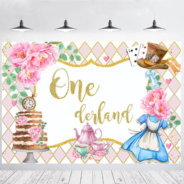 180x180cm Tea Party Tea Cup Teapot Birthday Backdrop Cloth - Birthday Party by PMC TechLife | Online Shopping South Africa | PMC TechLife | Buy Now Pay Later Mobicred