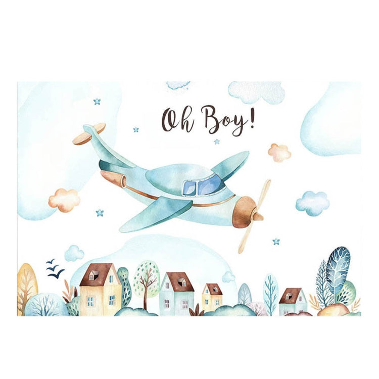 210x150cm Aircraft Theme Birthday Background Cloth Party Decoration Photography Background - Birthday Party by PMC TechLife | Online Shopping South Africa | PMC TechLife