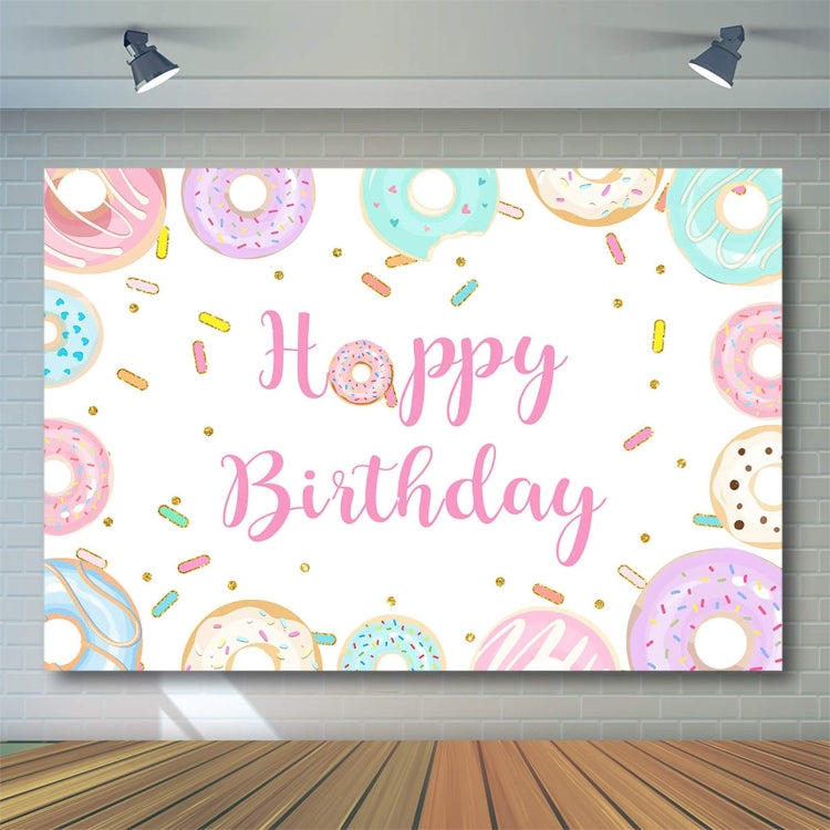 210x180cm Donut Cartoon Children Birthday Background Cloth - Birthday Party by PMC TechLife | Online Shopping South Africa | PMC TechLife | Buy Now Pay Later Mobicred
