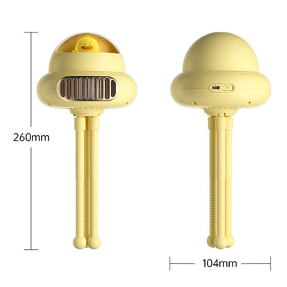 Shaking Head Stroller Fan Leafless Octopus Mute Portable Mini Fan Shaking Head Version (Yellow) - Electric Fans by PMC Jewellery | Online Shopping South Africa | PMC Jewellery | Buy Now Pay Later Mobicred