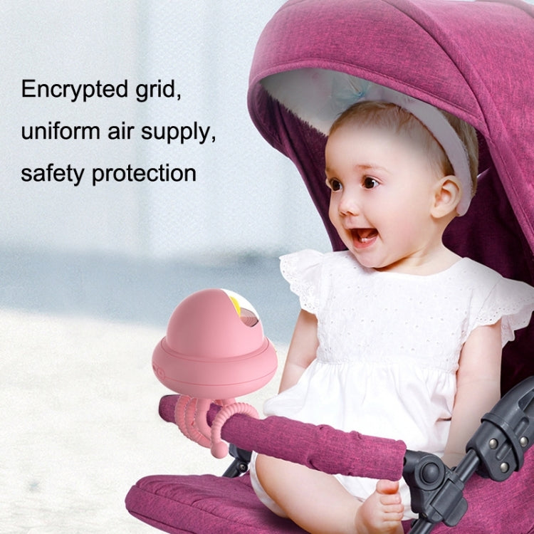 Shaking Head Stroller Fan Leafless Octopus Mute Portable Mini Fan Normal Version (White) - free shipping - PMC Jewellery - Order now!