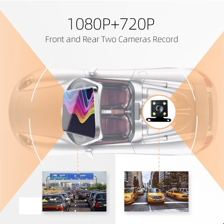 Anytek A6 5 inch HD Dual Record Lens Driving Recorder Car Rear View Mirror Image Car - free shipping - PMC TechLife - Order now!