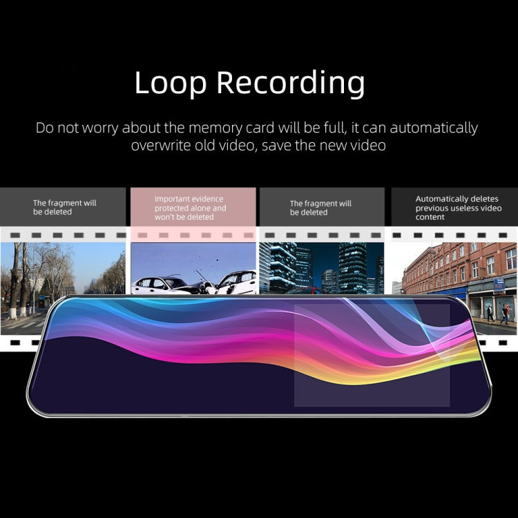 Anytek A6 5 inch HD Dual Record Lens Driving Recorder Car Rear View Mirror Image Car - free shipping - PMC TechLife - Order now!