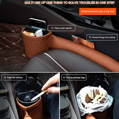 Car Seat Gap Leak-Proof Plugs Debris Storage Bag, Color: Brown Principal Driver - Stowing Tidying by PMC Jewellery | Online Shopping South Africa | PMC Jewellery | Buy Now Pay Later Mobicred