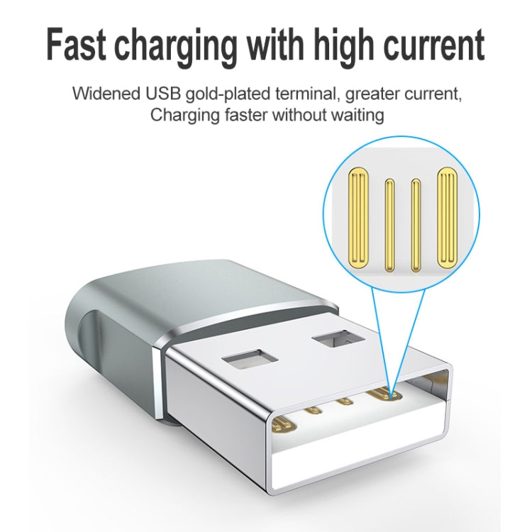USB 2.0 Male To USB-C / Type-C Female Adapter, Support Charging & Transmission Data(Purple) - free shipping - PMC TechLife - Order now!