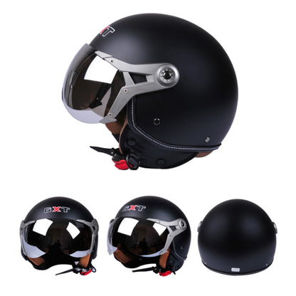 GXT Electric Vehicle Half Cover Helmet Four Seasons Retro Helmet, Size: L(Matte Black) - Helmets by GXT | Online Shopping South Africa | PMC Jewellery | Buy Now Pay Later Mobicred