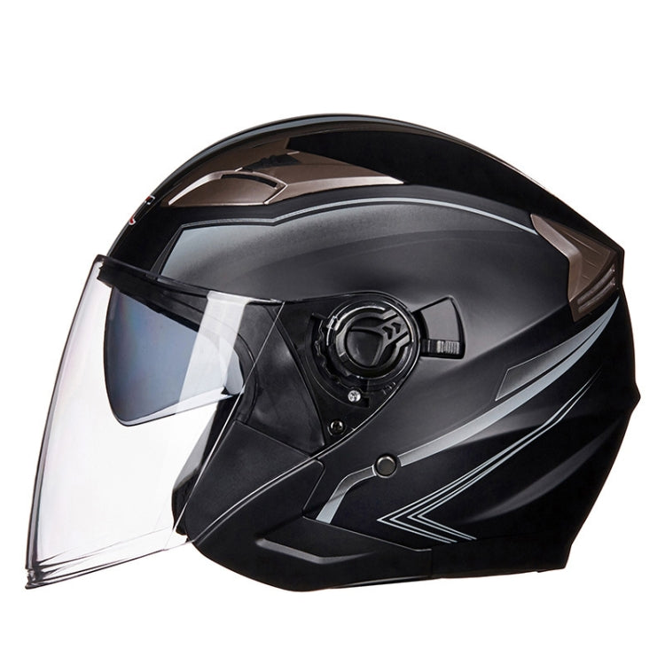 GXT 708 Electric Vehicle Dual Lens Helmet Four Seasons Safety Helmet, Size: M(Matt Black Gray) - Helmets by GXT | Online Shopping South Africa | PMC Jewellery | Buy Now Pay Later Mobicred