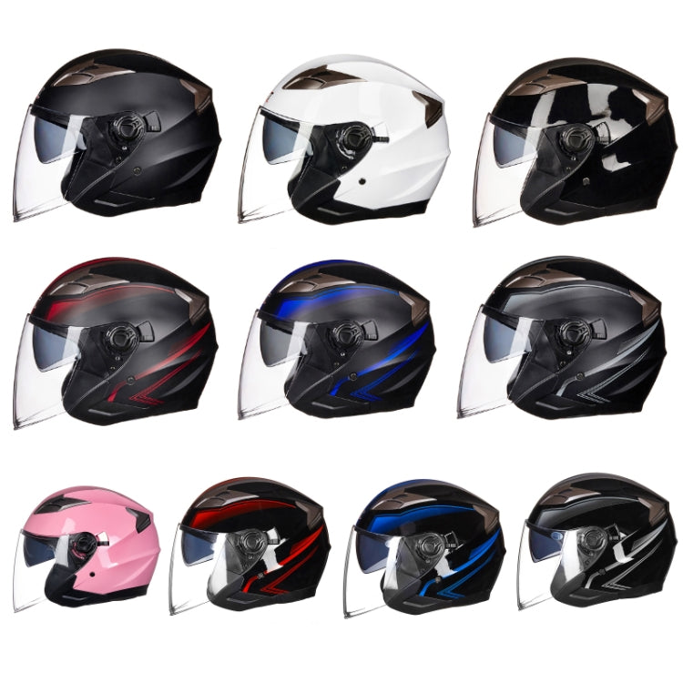 GXT 708 Electric Vehicle Dual Lens Helmet Four Seasons Safety Helmet, Size: XL(Light Pink) - Helmets by GXT | Online Shopping South Africa | PMC Jewellery | Buy Now Pay Later Mobicred
