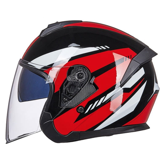 GXT Electric Vehicle Four Seasons Sun Protection & Windshield Double Lens Helmet, Size: XL(Bright Black Red) - Helmets by GXT | Online Shopping South Africa | PMC Jewellery | Buy Now Pay Later Mobicred