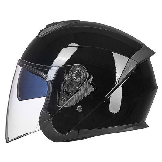 GXT Electric Vehicle Four Seasons Sun Protection & Windshield Double Lens Helmet, Size: XL(Bright Black) - Helmets by GXT | Online Shopping South Africa | PMC Jewellery | Buy Now Pay Later Mobicred