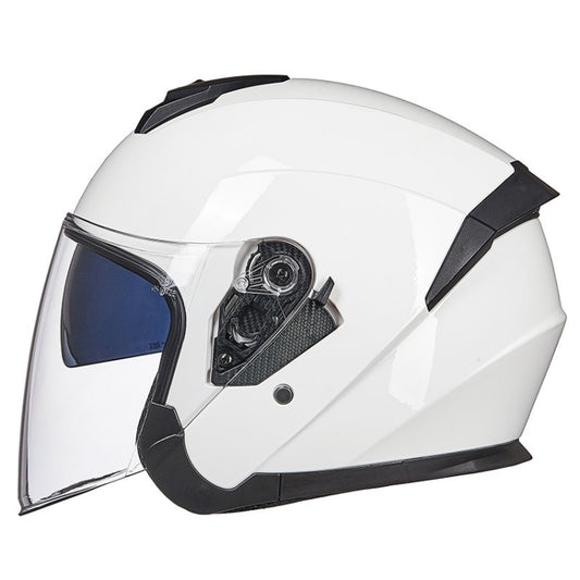 GXT Electric Vehicle Four Seasons Sun Protection & Windshield Double Lens Helmet, Size: XL(Bright White) - Helmets by GXT | Online Shopping South Africa | PMC Jewellery | Buy Now Pay Later Mobicred